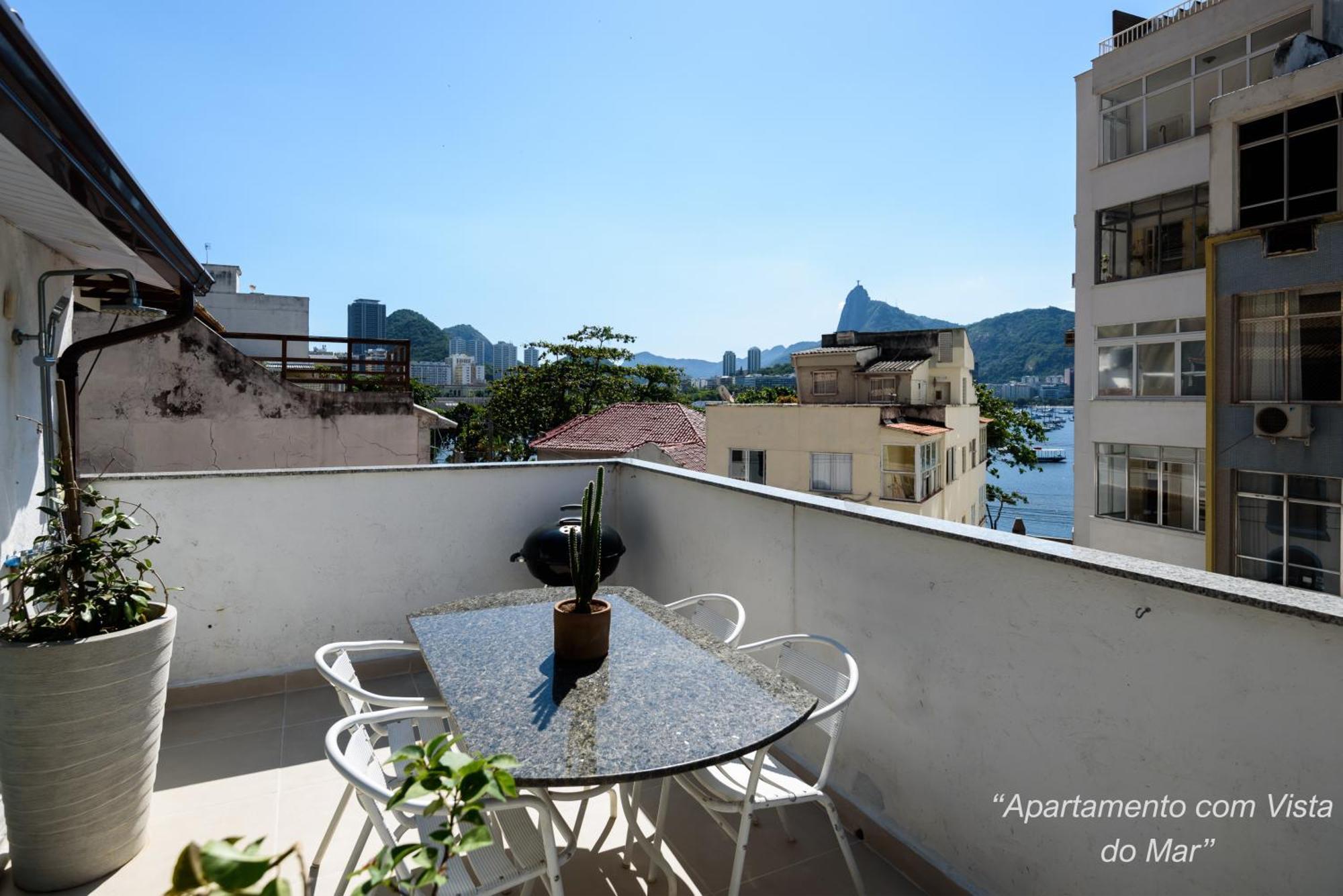2 Quartos Na Urca Com Vista Para Baia De Guanabara A 700M Pao De Acucar Com Cozinha Completa E Wi-Fi - Bares, Restaurantes E Comercio Local A Poucos Metros Rio de Janeiro Extérieur photo